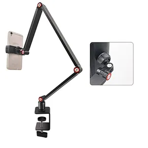Aluminum Portable Monitor Stand Bracket Mounted Phone Stand Rotating Support Adjust Stand Desk Holder Monitor Mount