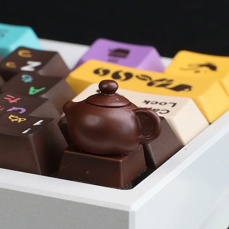 2024 MG Boccaro Teapot Resin Handmade Keycap Cherry Profile Keycaps for Mechanical Keyboard Key Cap