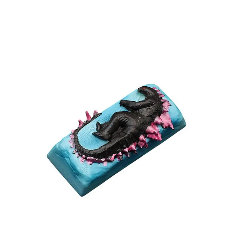 3D Printed Resin Artisan Keycaps for Keyboard Decoration Godzilla Support Customization Mechanical Keyboards Gaming