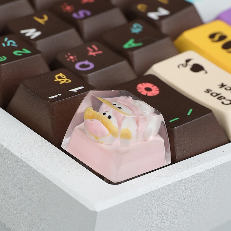 snowman custom keycaps Resin Artisan Keycaps for Keyboard Decoration Handmade Support Customization