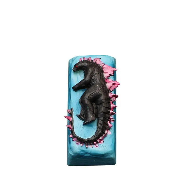3D Printed Resin Artisan Keycaps for Keyboard Decoration Godzilla Support Customization Mechanical Keyboards Gaming