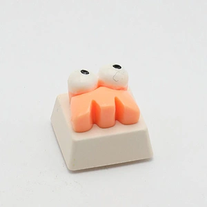 Customization 3D Printed Stereo Keycaps Cute DIY Cartoon Personalized Resin  Big Eyes Custom Mechanical Keycaps