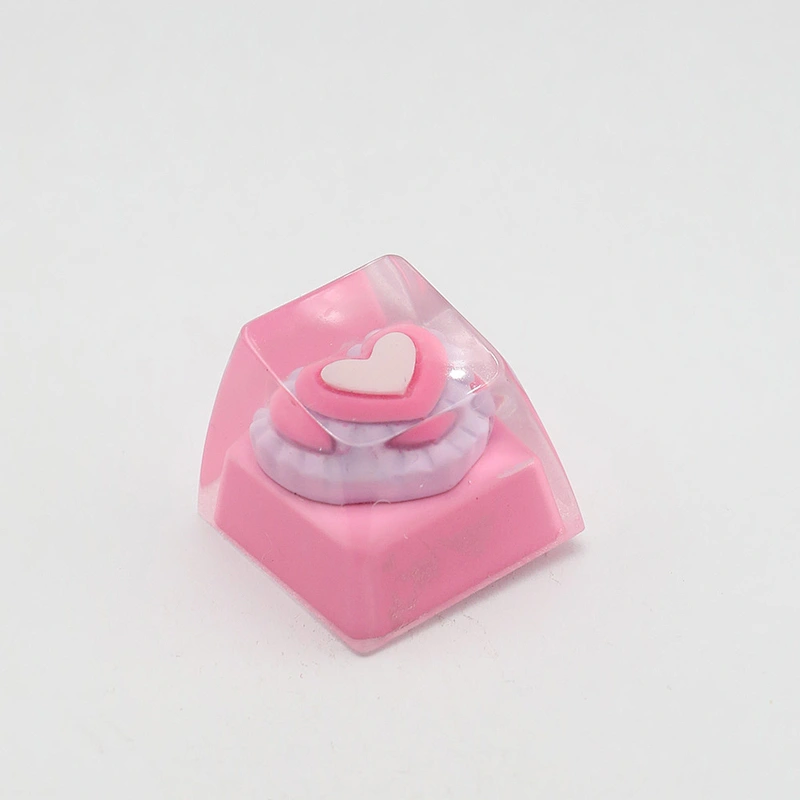 2024 MG Loving Hear Drop Resin Artisan Keycaps Handmade ESC Keycap for Mechanical Keyboard