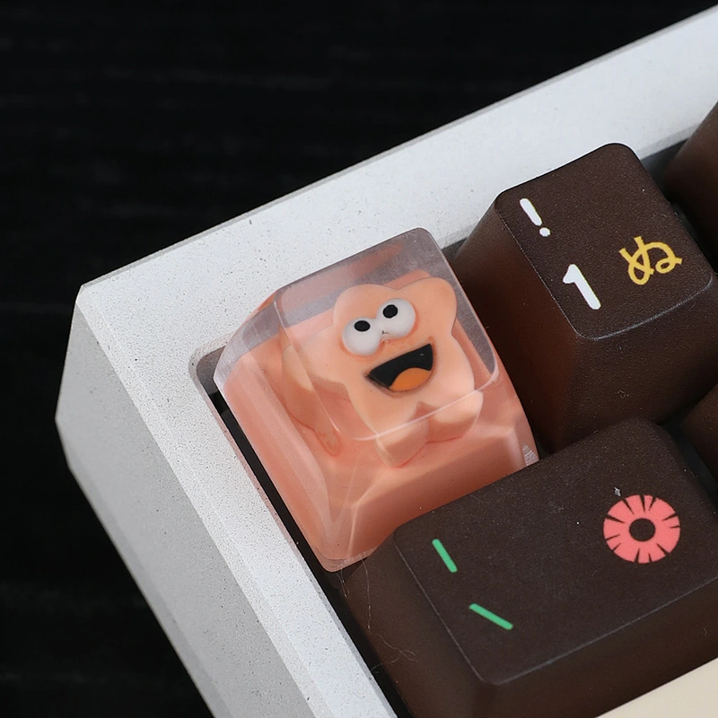 2024 MG Pink Star Drop Resin Artisan Keycaps Handmade ESC Keycap for Mechanical Keyboard