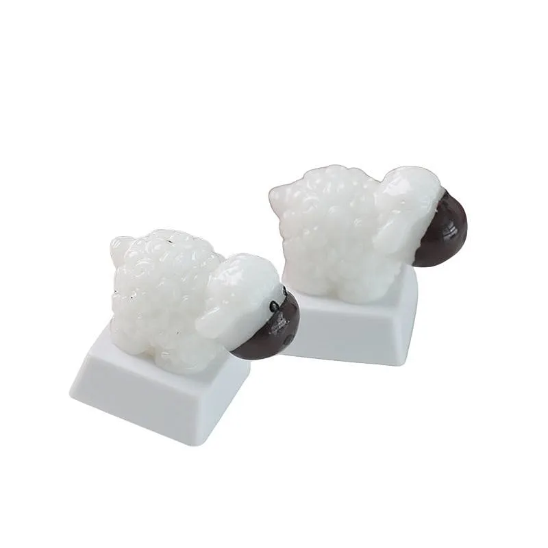 3D Printed Resin Artisan Keycaps for Keyboard Decoration Handmade  Sheep Support Customization  Gaming Mechanical Keyboards