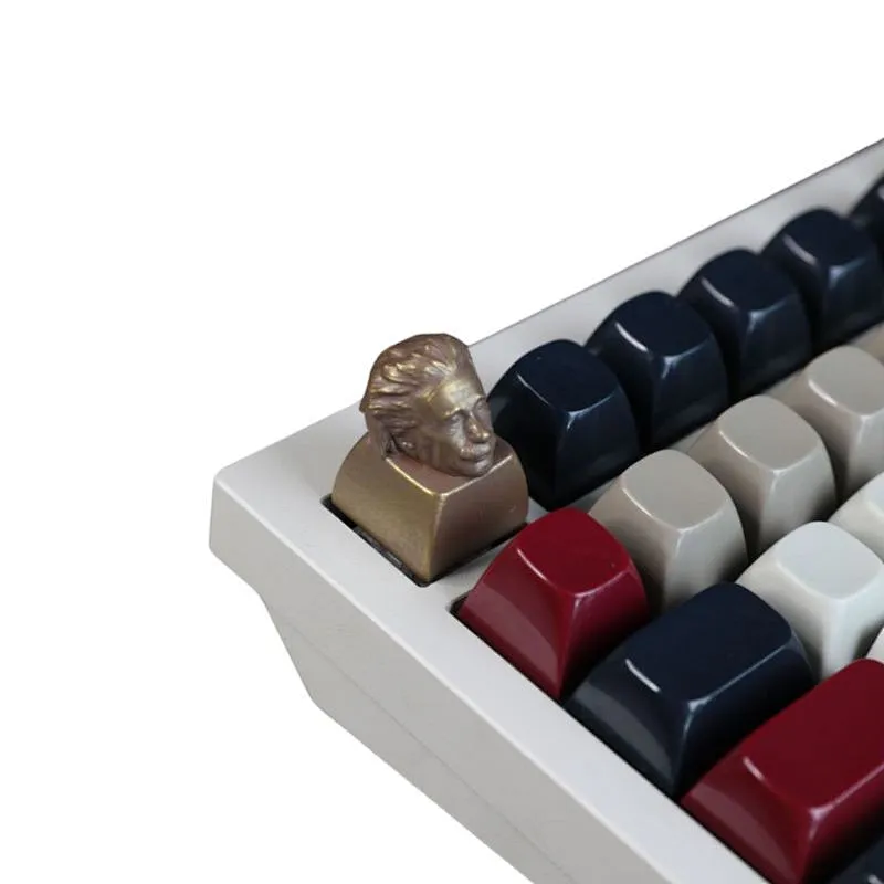 3D Printed Resin Artisan Keycaps for Keyboard Decoration Albert Einstein Support Customization Mechanical Keyboards Gaming