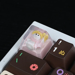 snowman custom keycaps Resin Artisan Keycaps for Keyboard Decoration Handmade Support Customization