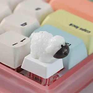 3D Printed Resin Artisan Keycaps for Keyboard Decoration Handmade  Sheep Support Customization  Gaming Mechanical Keyboards