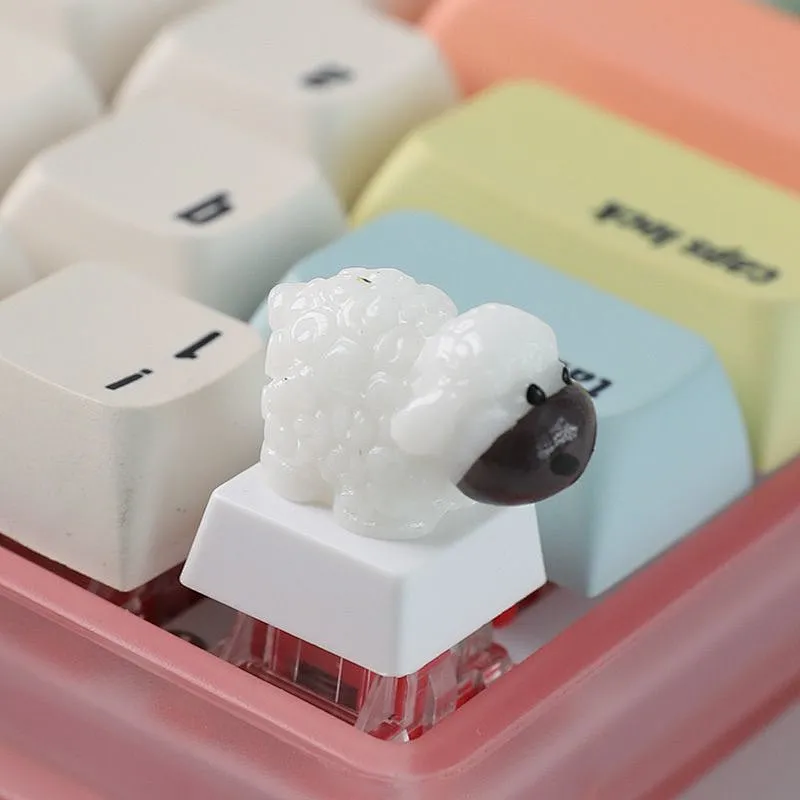 3D Printed Resin Artisan Keycaps for Keyboard Decoration Handmade  Sheep Support Customization  Gaming Mechanical Keyboards