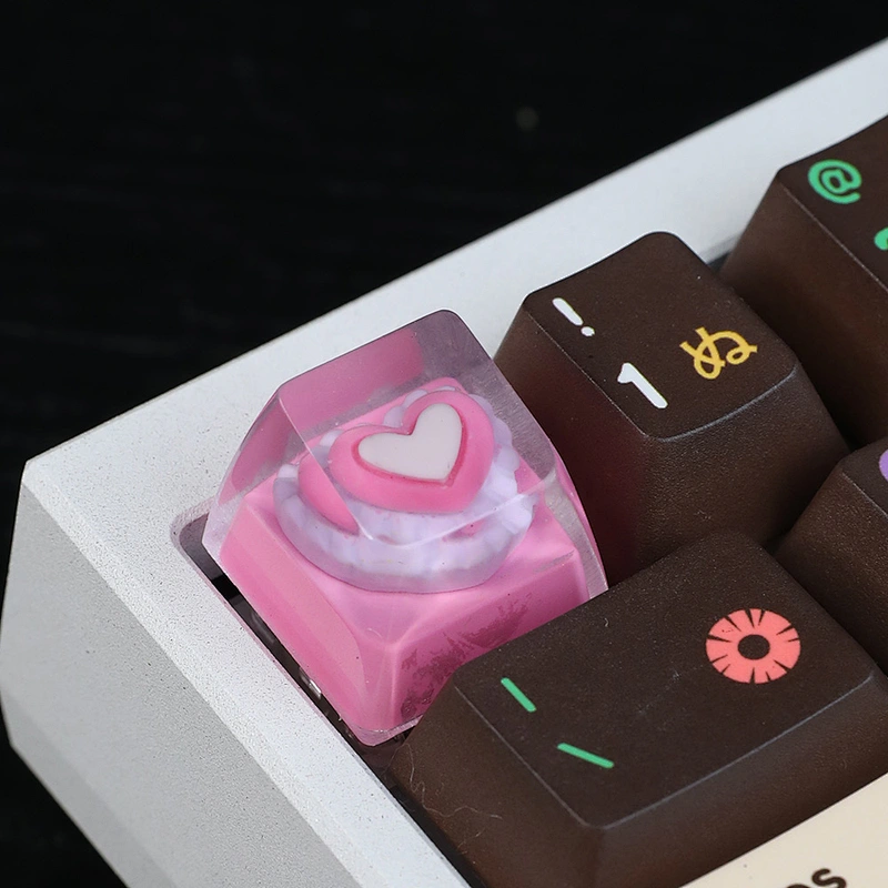 2024 MG Loving Hear Drop Resin Artisan Keycaps Handmade ESC Keycap for Mechanical Keyboard