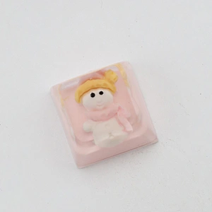snowman custom keycaps Resin Artisan Keycaps for Keyboard Decoration Handmade Support Customization