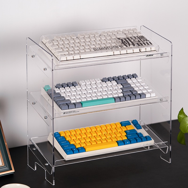 Organize Your Workspace with Style: Acrylic Keyboard Storage Rack