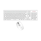 PCTENK XD11R Wireless Keyboard Mouse Combo 2.4GHz Wireless  Black White
