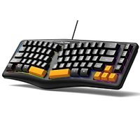 Wholesale Alice69 69-Key RGB Backlit USB Type-C Gaming Keyboard with Multi-Media Buttons and Split Rest for PC/Laptop