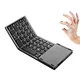 JBH B033 2.4Ghz Wireless Mini Folding Keyboard USB Type C Interface Rechargeable Touch Pad Laptop-Optical New Plastic Ultra Thin