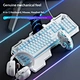 EWEADN GX810 Mechanical Feeling Game E-Sports Office Computer Wholesale Wired Contour 104-Key Backlit Keyboard Mouse Combo