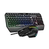 Rainbow Backlit USB Wired Gaming Keyboard with Anti-Ghosting Waterproof 1200 DPI Brown Axis Pink
