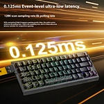 Attack Shark X68HE RGB Wired Mechanical Keyboard USB Type-C Plug&Play Contour Side Carved Adjustable RT Key Range Low Gaming