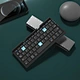 PCTENK XK87B Mini Foldable Blue Tooth Wireless Keyboard Rechargeable Standby Time 100 Days Keyboard for Phone Pad Laptop