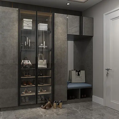 High Quality Modern Classic Beautiful Durable Wooden Entrance Cabinet   Item No. E008