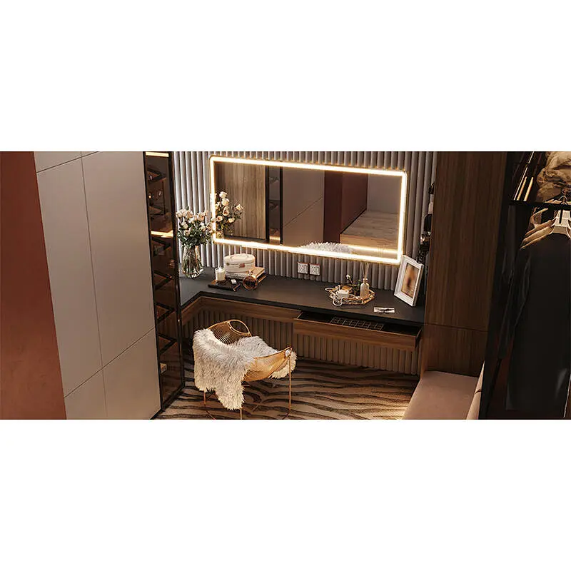 Top quality New Modern Home Customized Wardrobe Design for Dressing Room Walk in Closet   Item No. B0021