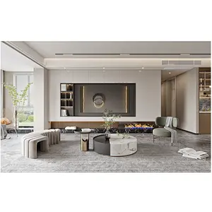 High Quality Modern Design Luxury Wood  Custom Made Living Room Cabinet  Item No. L005
