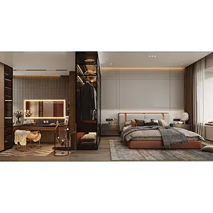 Top quality New Modern Home Customized Wardrobe Design for Dressing Room Walk in Closet   Item No. B0022