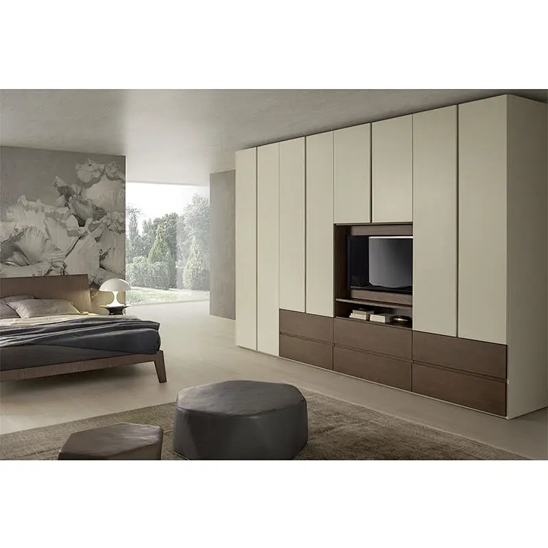 New Popular Modern Closet Wardrobe Storage Wooden Bedroom Big Wardrobe   Item No. B002