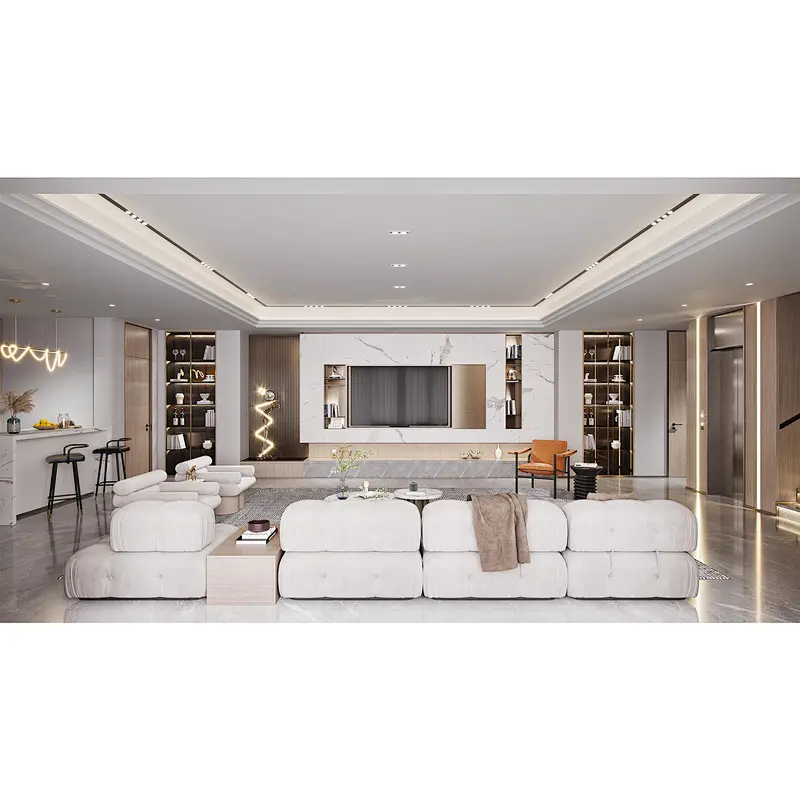 High Quality Modern Design Luxury Wood  Custom Made Living Room Cabinet  Item No. L006