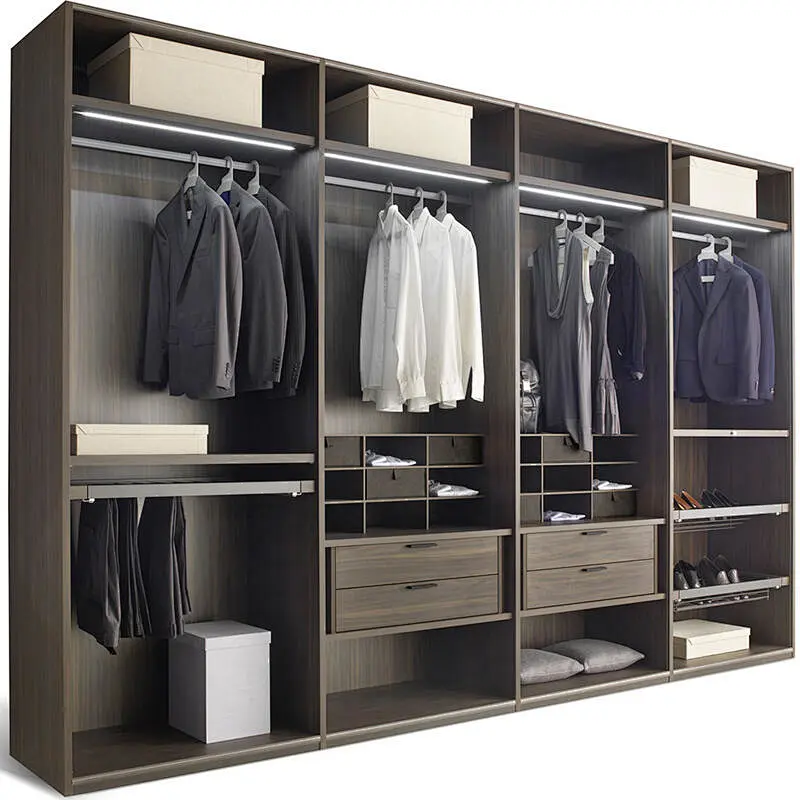 New Popular Modern Closet Wardrobe Storage Wooden Bedroom Big Wardrobe   Item No. B0012