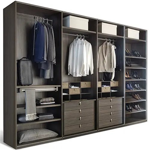 New Popular Modern Closet Wardrobe Storage Wooden Bedroom Big Wardrobe   Item No. B009