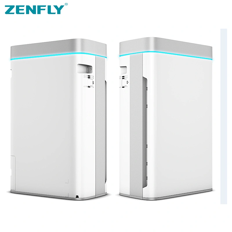 Zenfly Activated Carbon Filter Intelligent Touch Screen Smoking Room Ionzier Air Purifier for Home