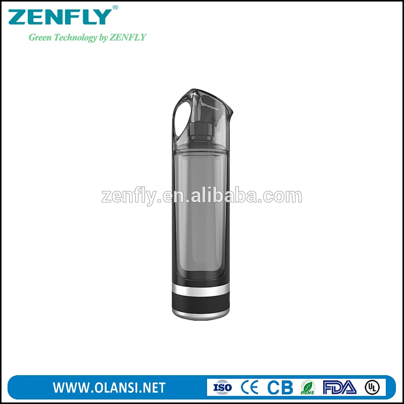 Zenfly H1 direct drinking hydrogen water bottle, Titanium Platinum electrolysis chips, self design & factory, whole sale & OEM