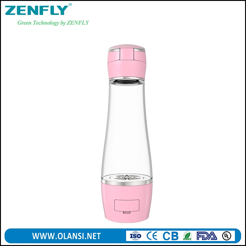 Zenfly H4 electrolysis hydrogen water bottle, hydrogen water generator, portable water bottle for outdoor using