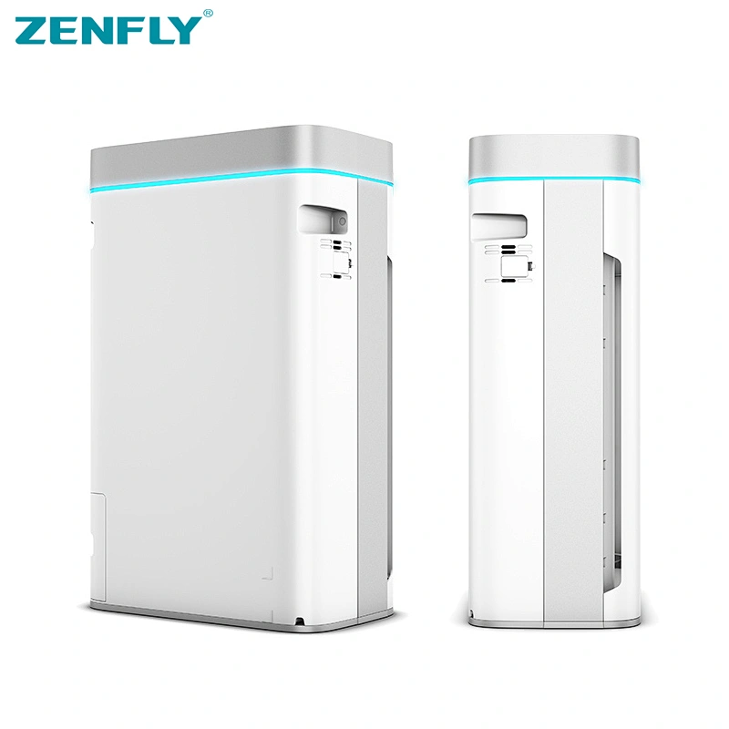 Zenfly Activated Carbon Filter Intelligent Touch Screen Smoking Room Ionzier Air Purifier for Home
