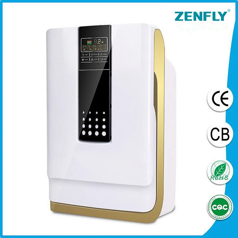 Zenfly wholesale small air purifier K01C,160M3/H CADR odor sensor air cleaner with AQI,hot sell air cleaner for Turkey