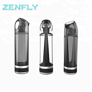 ZENFLY 500ML Portable Hydrogen Water Ionizer Bottle Maker Generator Glass BPA-free W/ Self-cleaning Function & Lid Cup