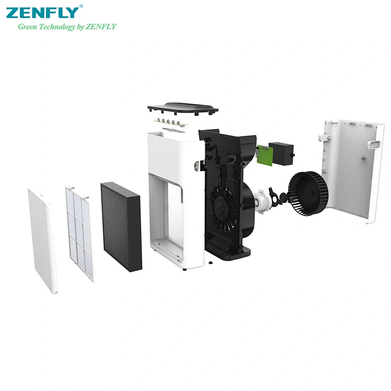 Zenfly air purifier  for smokers  with nature fresh HEPA filter