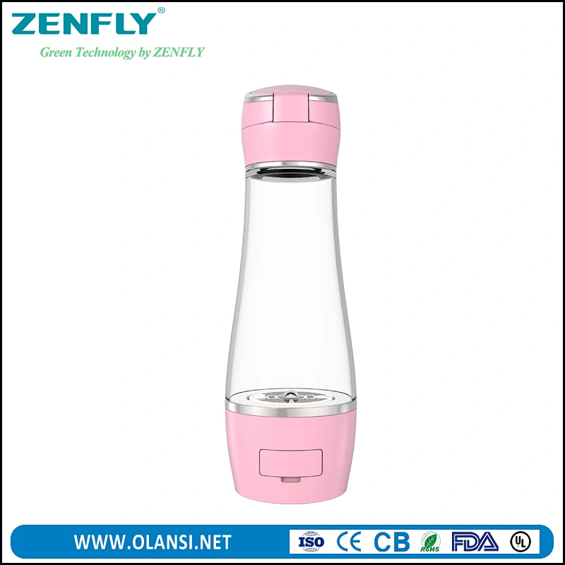 Zenfly H4 electrolysis hydrogen water bottle, hydrogen water generator, portable water bottle for outdoor using