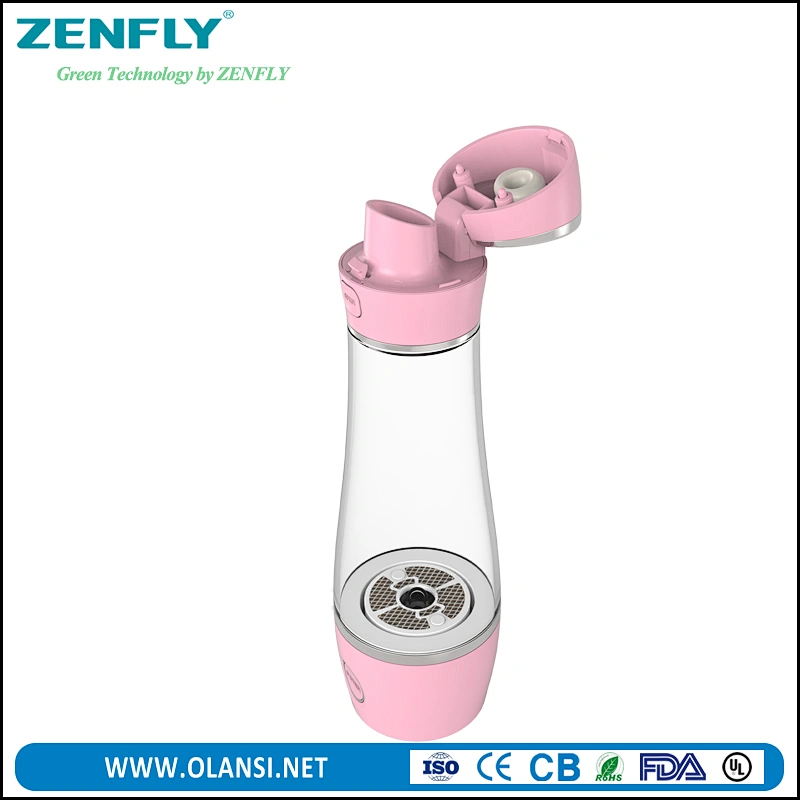 Zenfly H4 electrolysis hydrogen water bottle, hydrogen water generator, portable water bottle for outdoor using