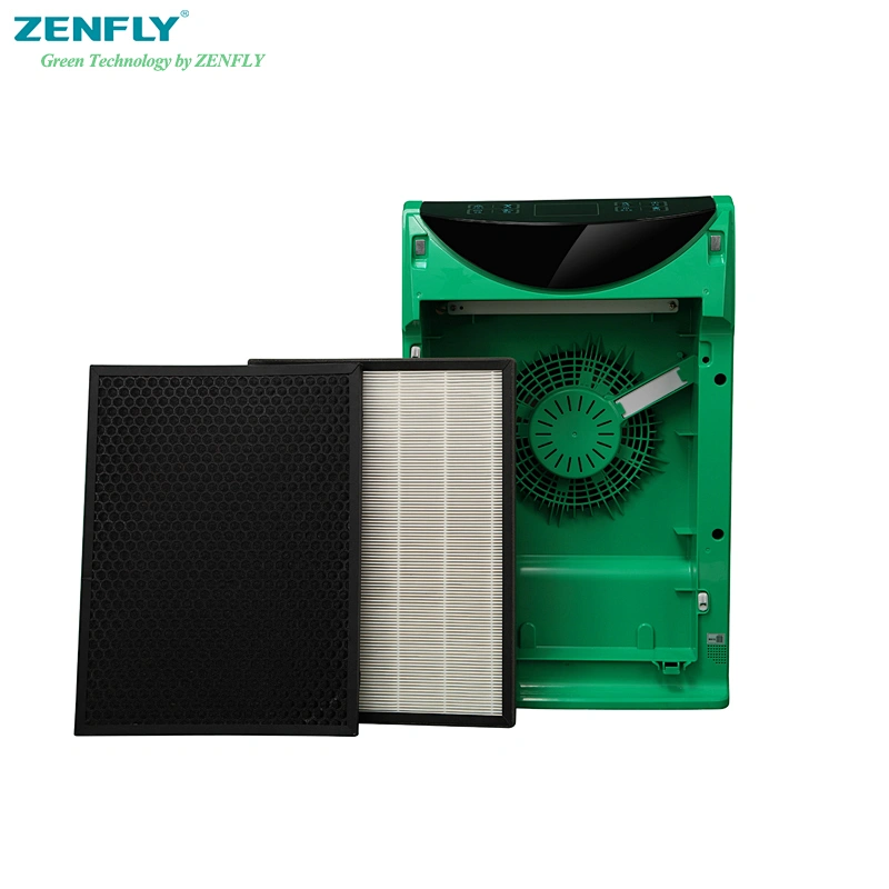 Zenfly air purifier air cleaning with intelligent sensor multiple filtering removes formaldehyde