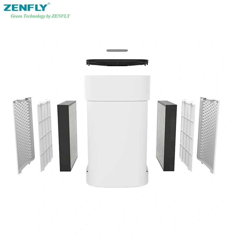 Chinese factory Zenfly home air purifier ionizer nature fresh with H12 HEPA filter