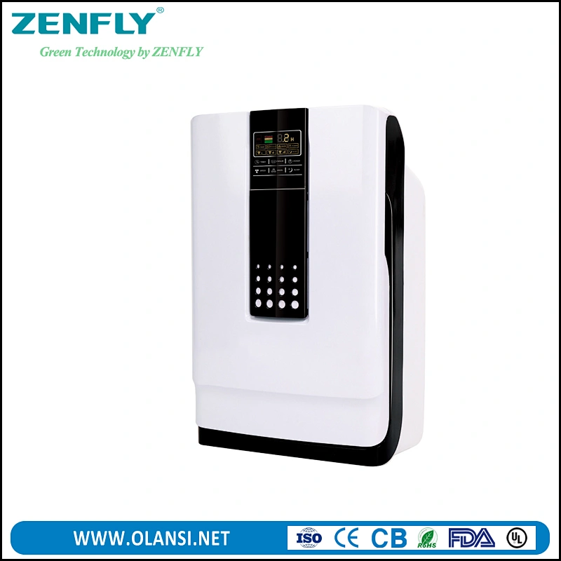 Zenfly wholesale small air purifier K01C,160M3/H CADR odor sensor air cleaner with AQI,hot sell air cleaner for Turkey