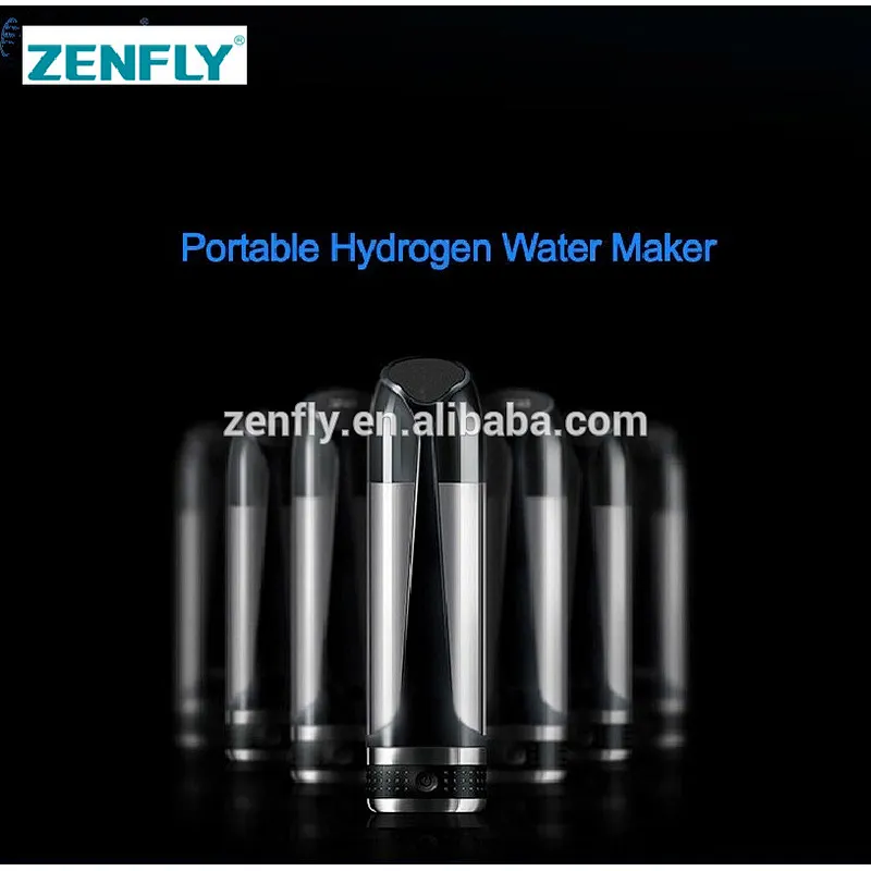 Zenfly H1 direct drinking hydrogen water bottle, Titanium Platinum electrolysis chips, self design & factory, whole sale & OEM
