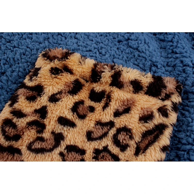 Womens Wool Leopard Pattern Full Zipper Two Side Pocket Sherpa Fleece Hoodies Pullover