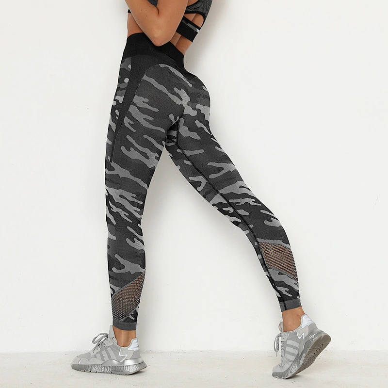 Custom New Camo Seamless leggings fitness hip lifting fast drying pants breathable sexy sportswear