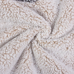 Direct Factory Unisex Winter Warm Teddy Coat Fluffy Quarter Zip Up Patchwork Sherpa Fleece Sweatshirt Pullover