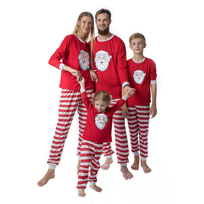 2021 Amazon Pajamas Christmas Printed Top  Pants  Family Winter Red