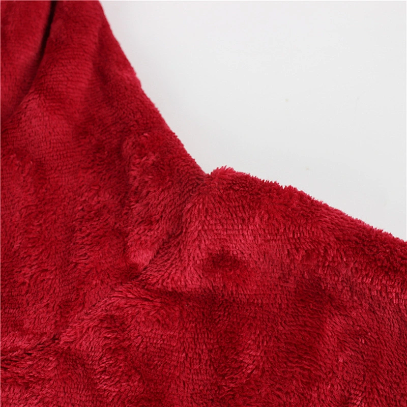 Reversible Blanket Sweatshirt Oversized Wearable Sherpa Fleece Hoodie Blanket pullover with Pocket