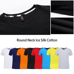 Factory Price Polyester Solid Color Cotton T shirt Logo Pattern Custom Print Top Shirt